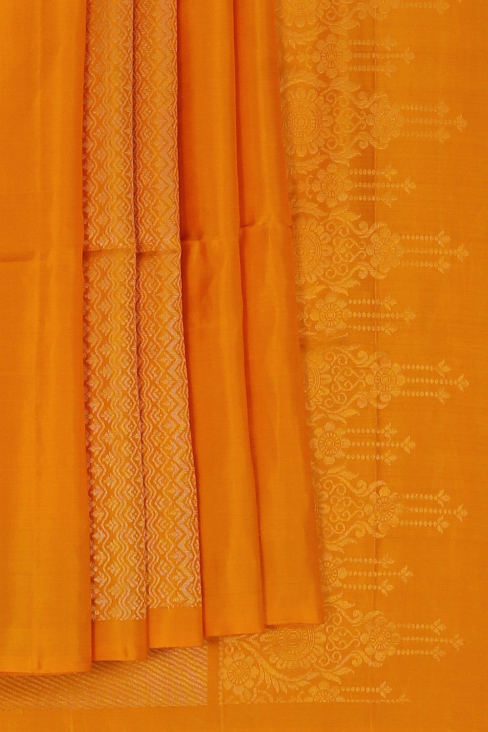 Image of Sunlit Yellow South Silk Saree